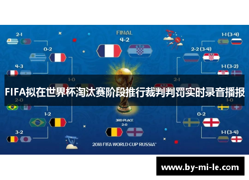 FIFA拟在世界杯淘汰赛阶段推行裁判判罚实时录音播报